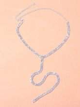 Halskette mit Y-Lasso und Strassdekor